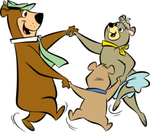 Yogi, Boo Boo & Cindy Dancing