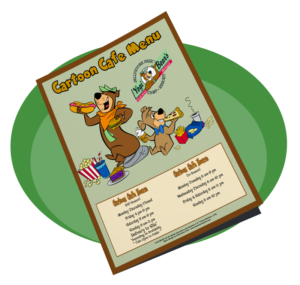 Cartoon Cafe Menu | Yogi Bear's Jellystone Park™ Camp-Resort | South Haven, MI