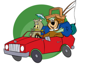 Cindy & Yogi In Car