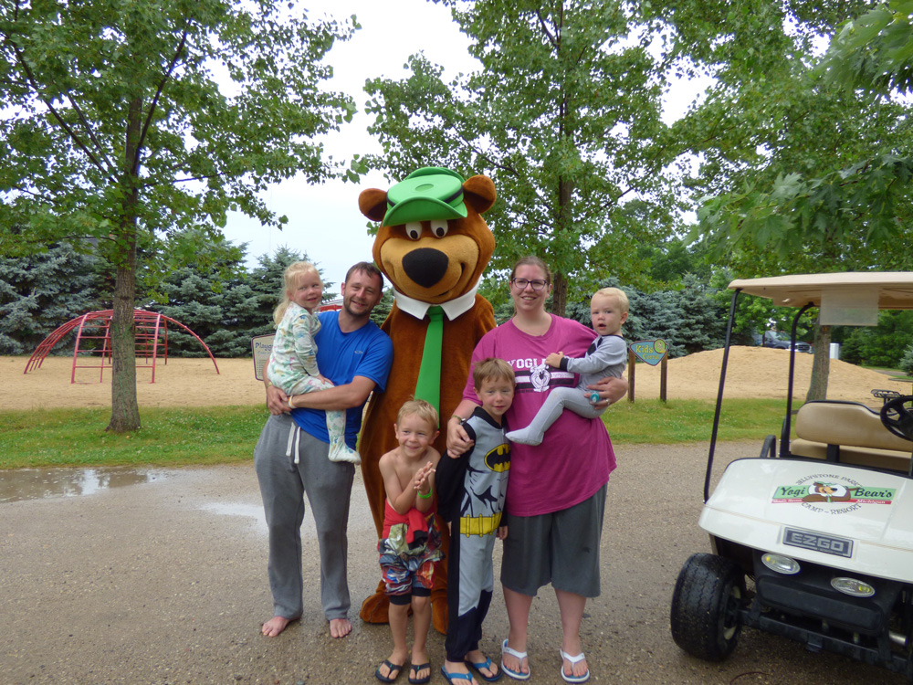 Golf Carts With Yogi & Family