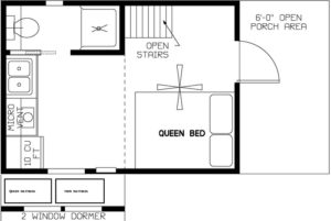 Lil Bear Campsite Cabin Plan | Yogi Bear's Jellystone Park™ Camp-Resort | South Haven, MI