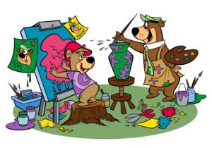 Yogi & Boo Boo Painting