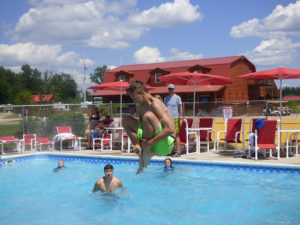 Canonball Into Pool