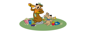 Yogi & Boo Boo Having A Picnic